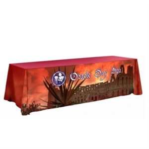 6 Ft Table Throw Dye 4-sided sublimation over entire throw